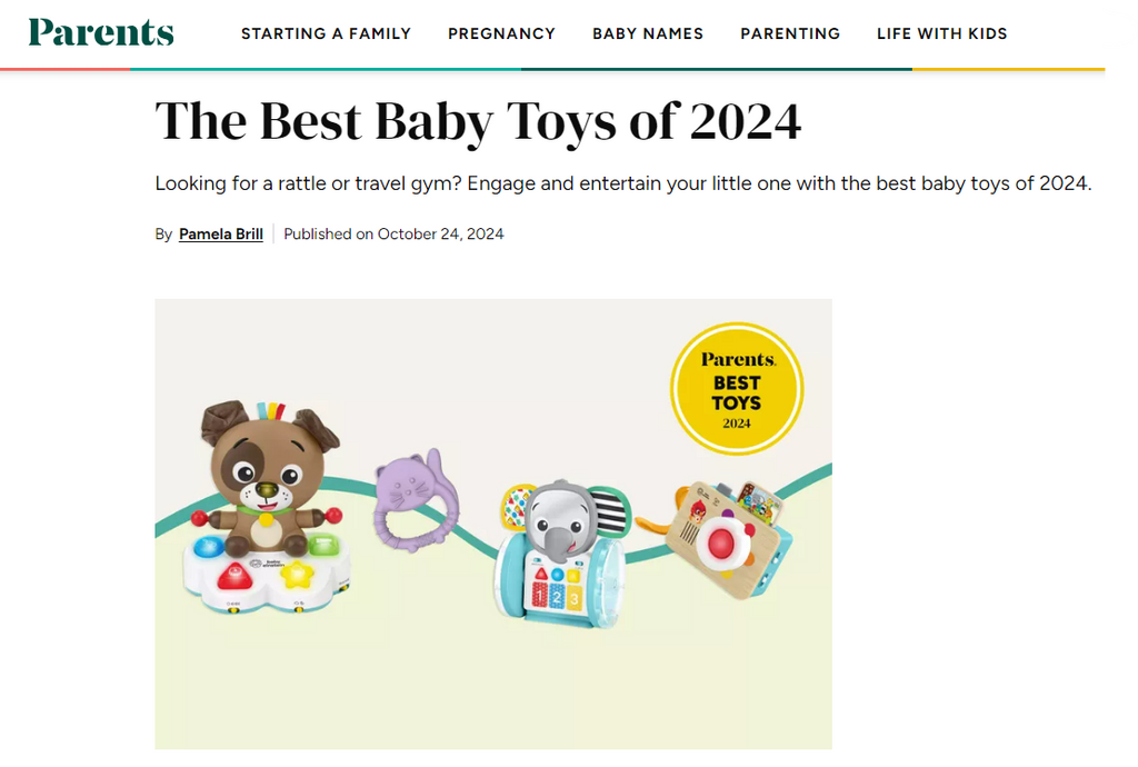 Four Kids2 Products Top "Parents" Best Baby Toys of 2024 List