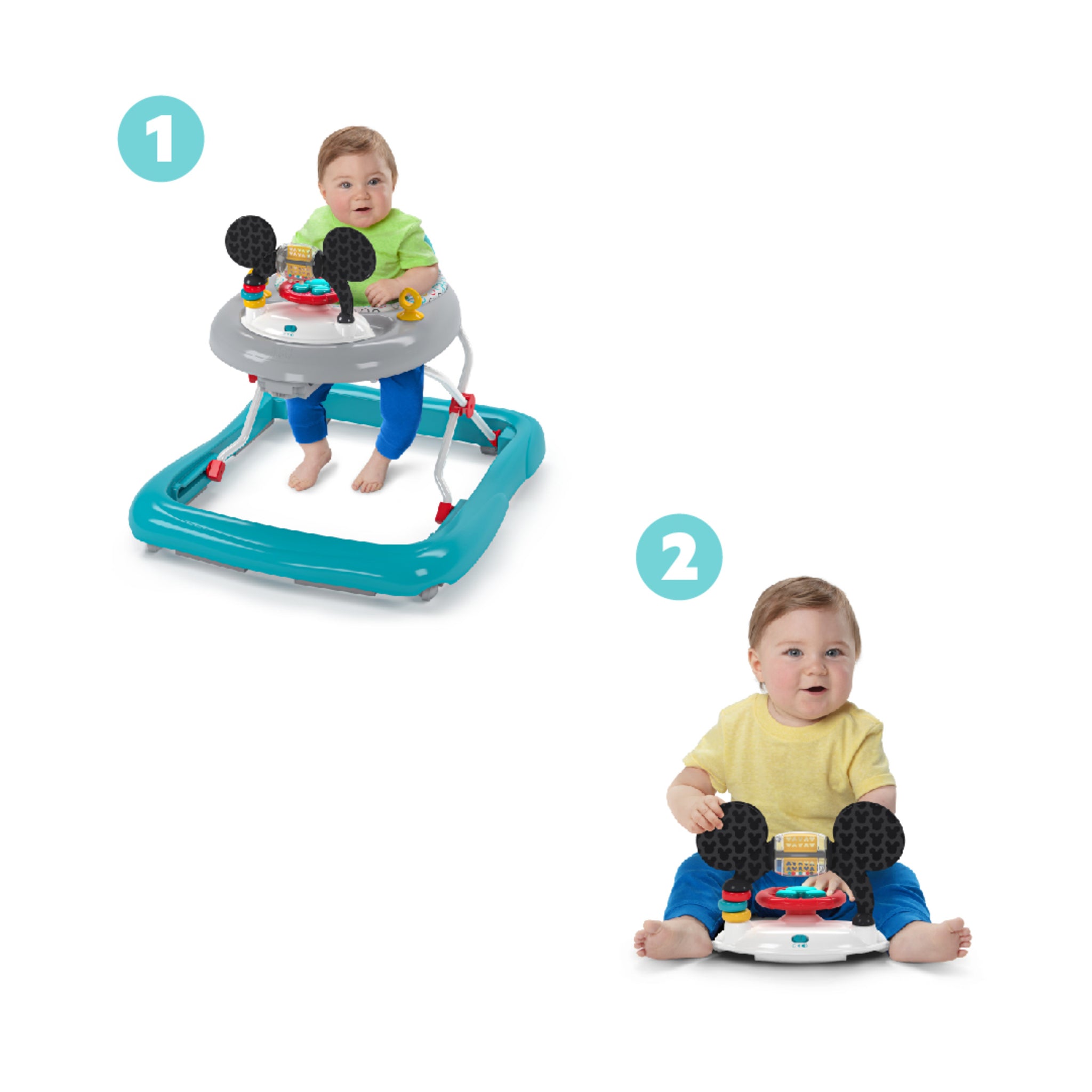 MICKEY MOUSE Tiny Trek Walker Original Bestie 2 in 1 Walker Kids2 LLC