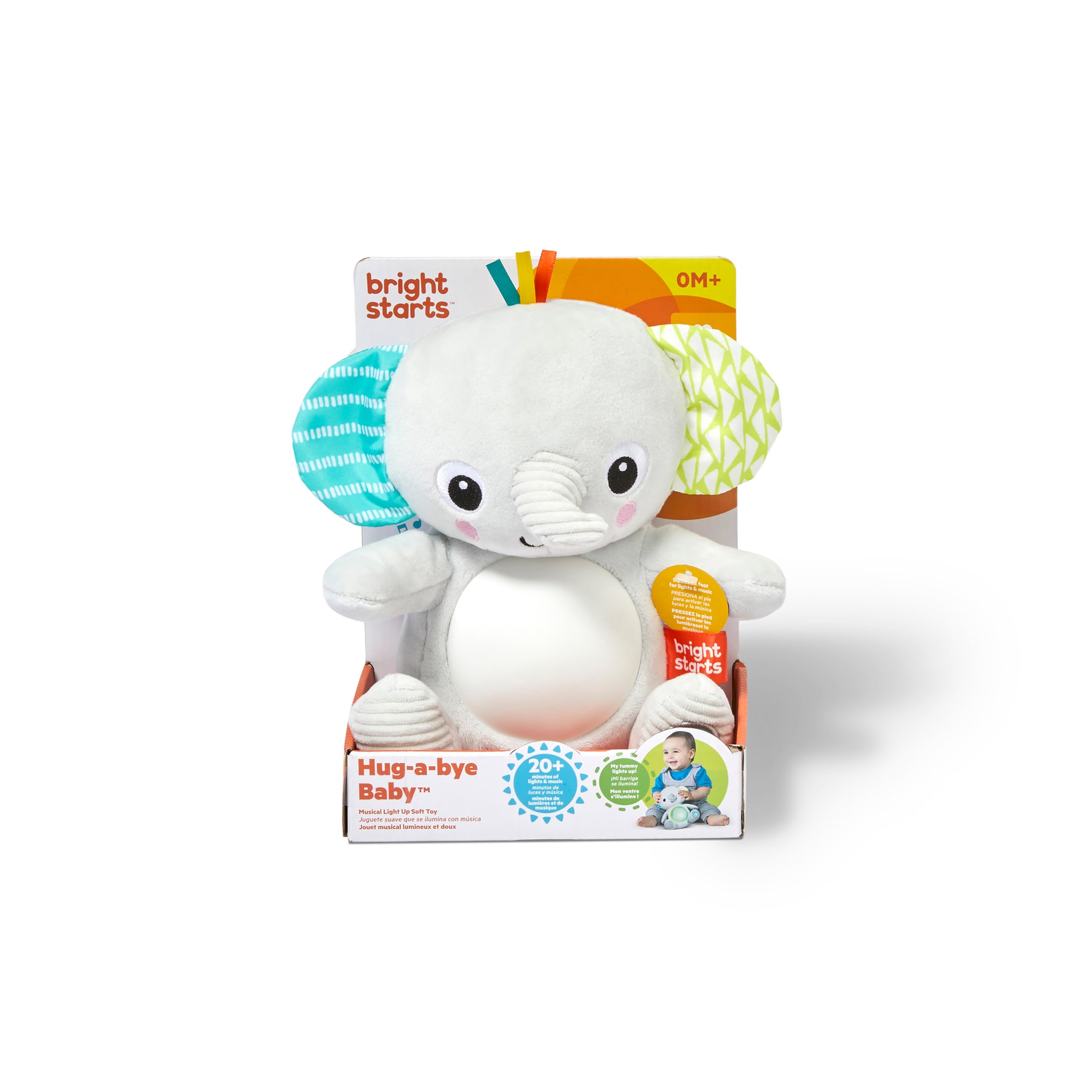 Hug a bye Baby Musical Light Up Soft Toy Elephant Kids2 LLC