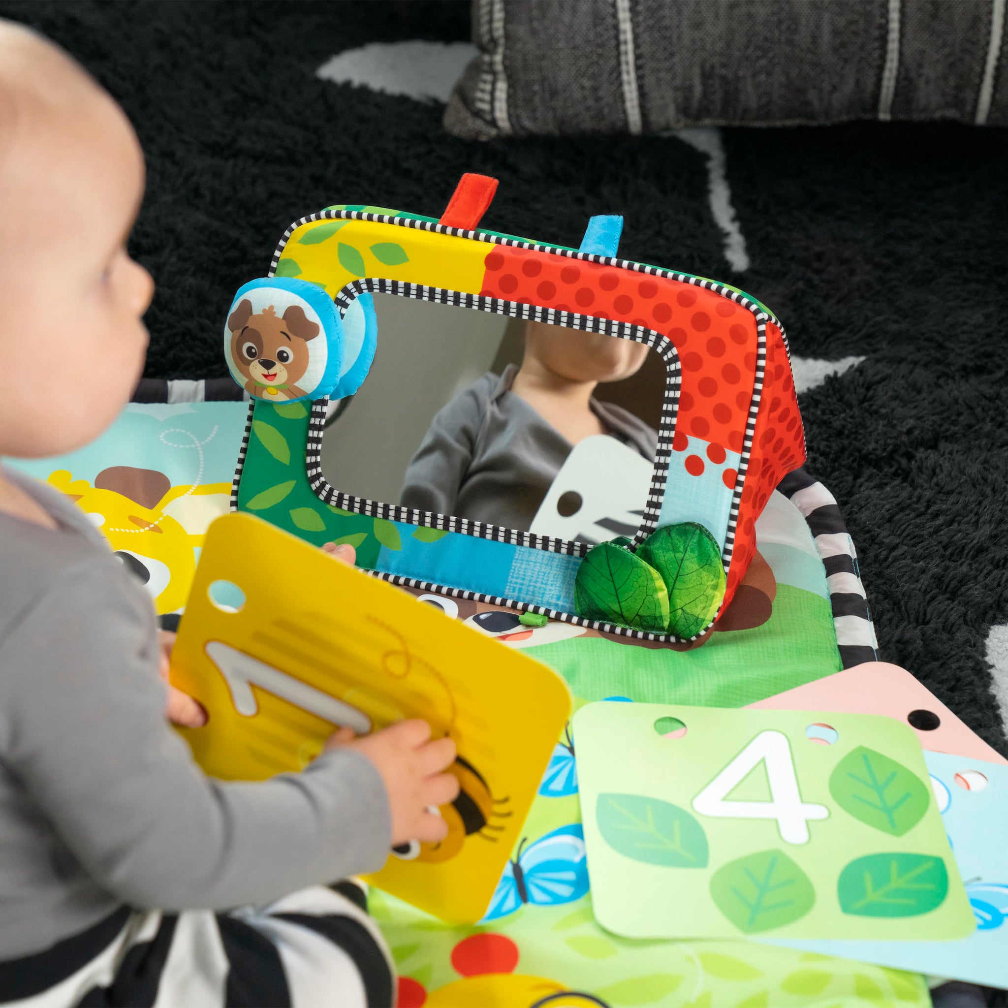 Tummy time mirror shops toy