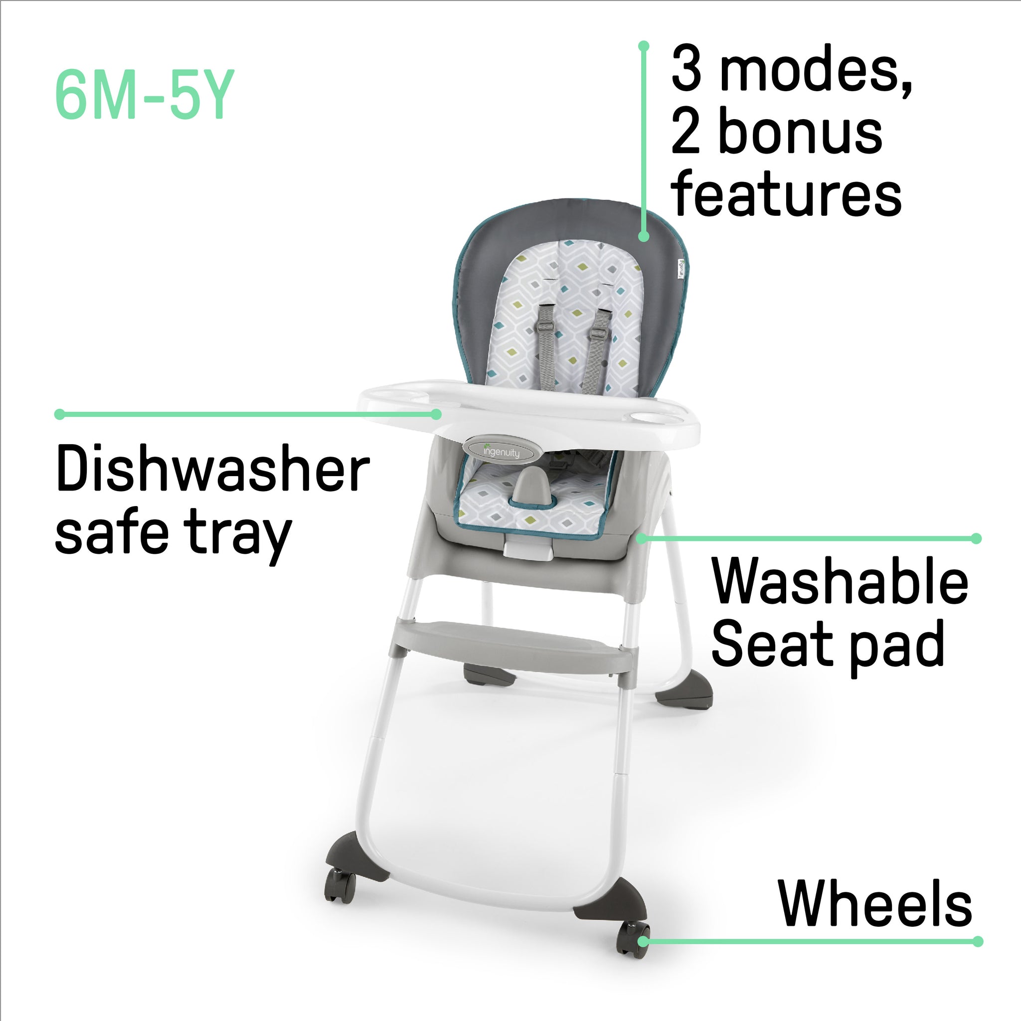 Ingenuity high chair trio 3 fashion in 1