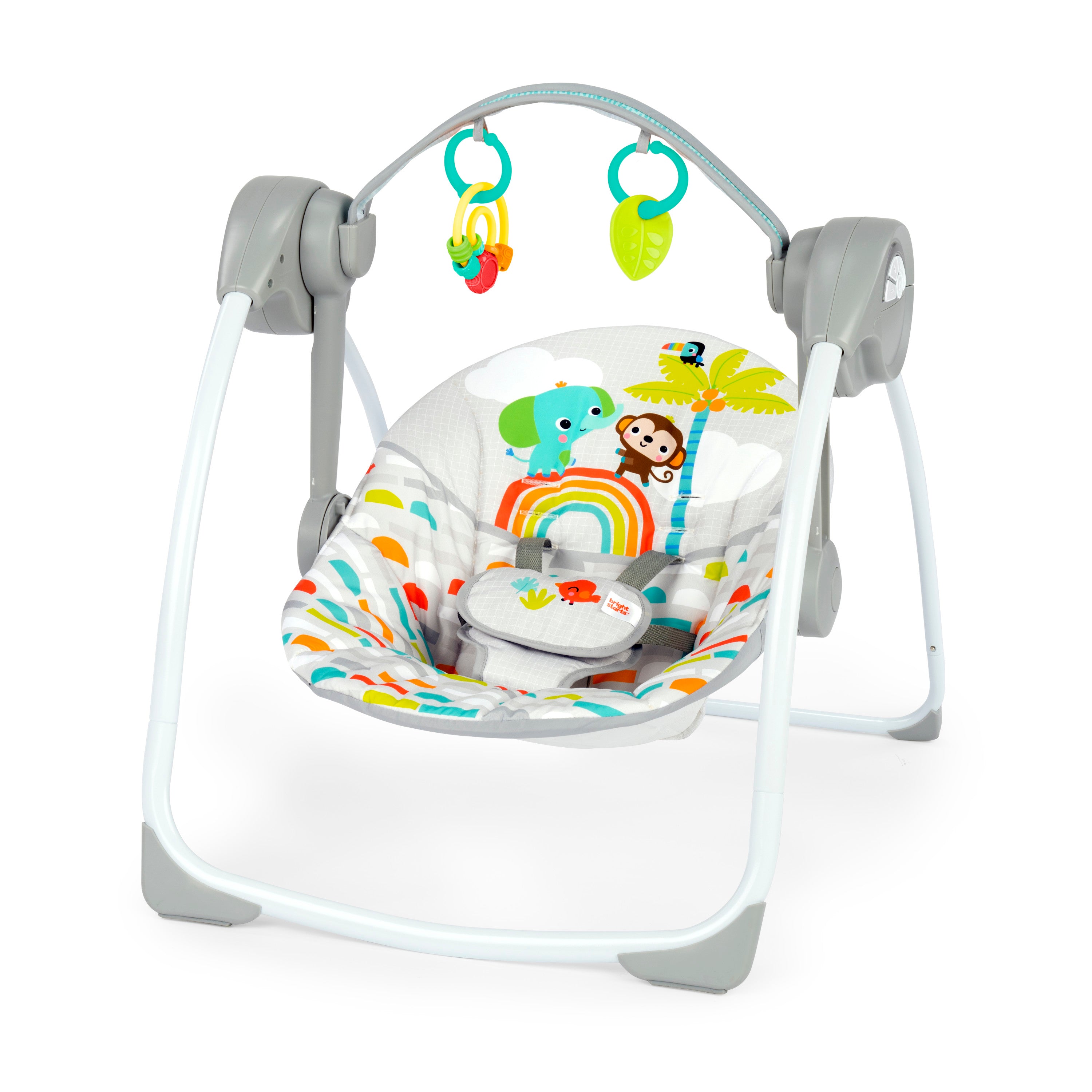 Bright Starts Playful Paradise Vibrating Baby Bouncer, Unisex