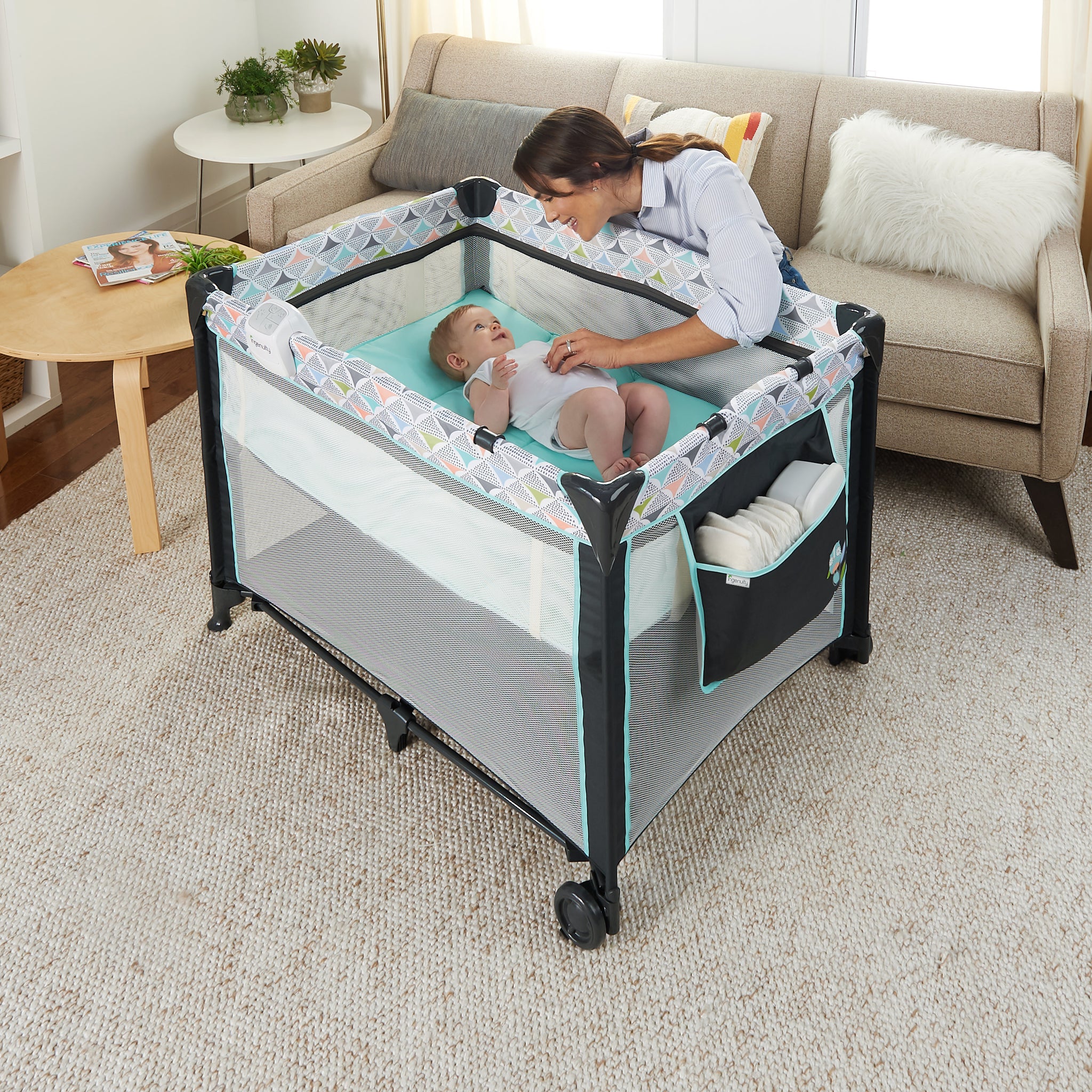 Ingenuity Smart Simple Travel Cot Bryant