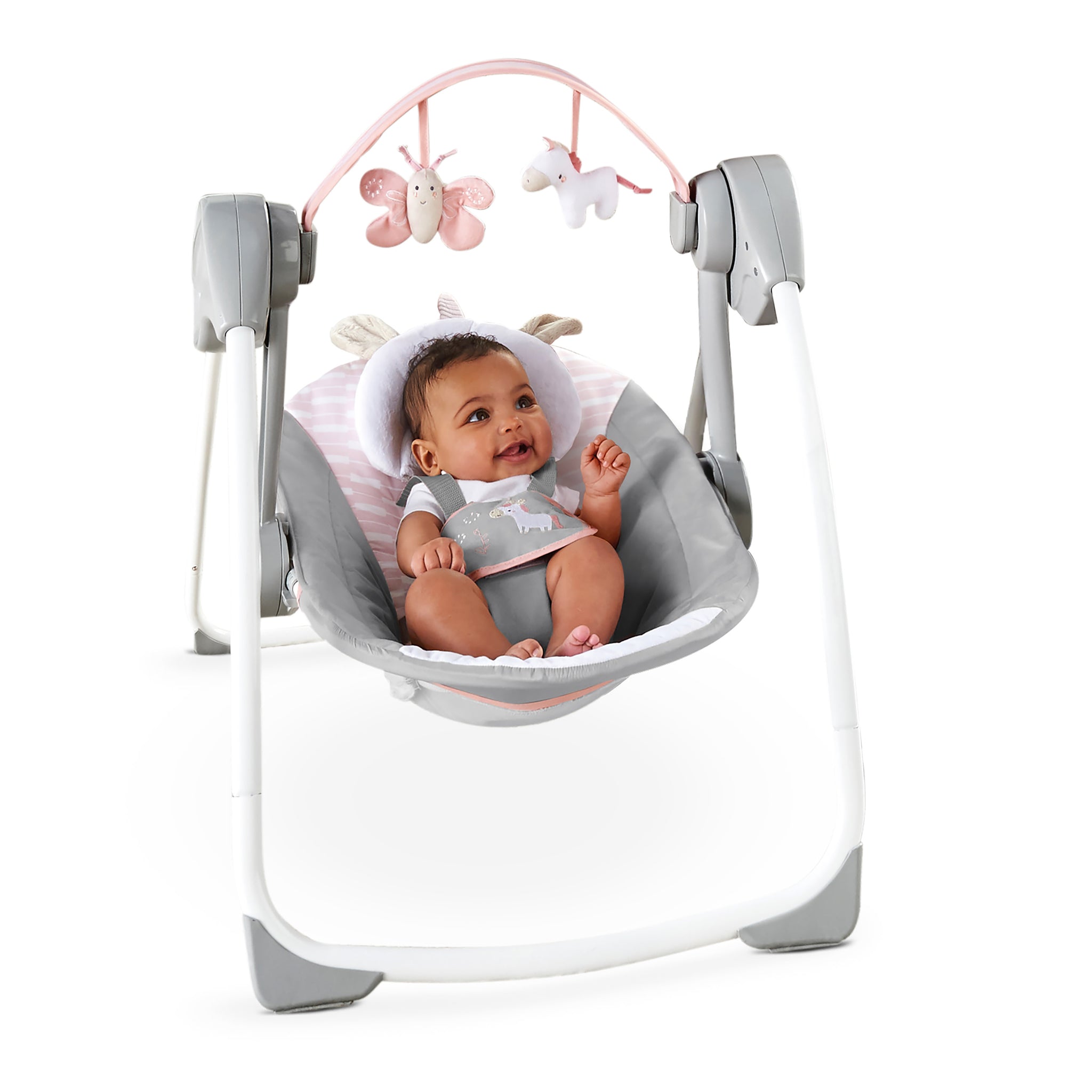 Comfort 2 Go Portable Swing - Flora the Unicorn – Kids2, LLC