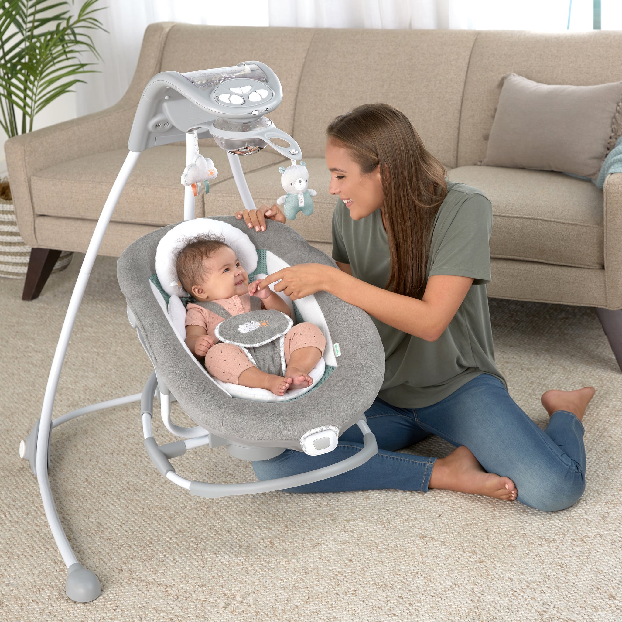 Cradling swing and rocker on sale