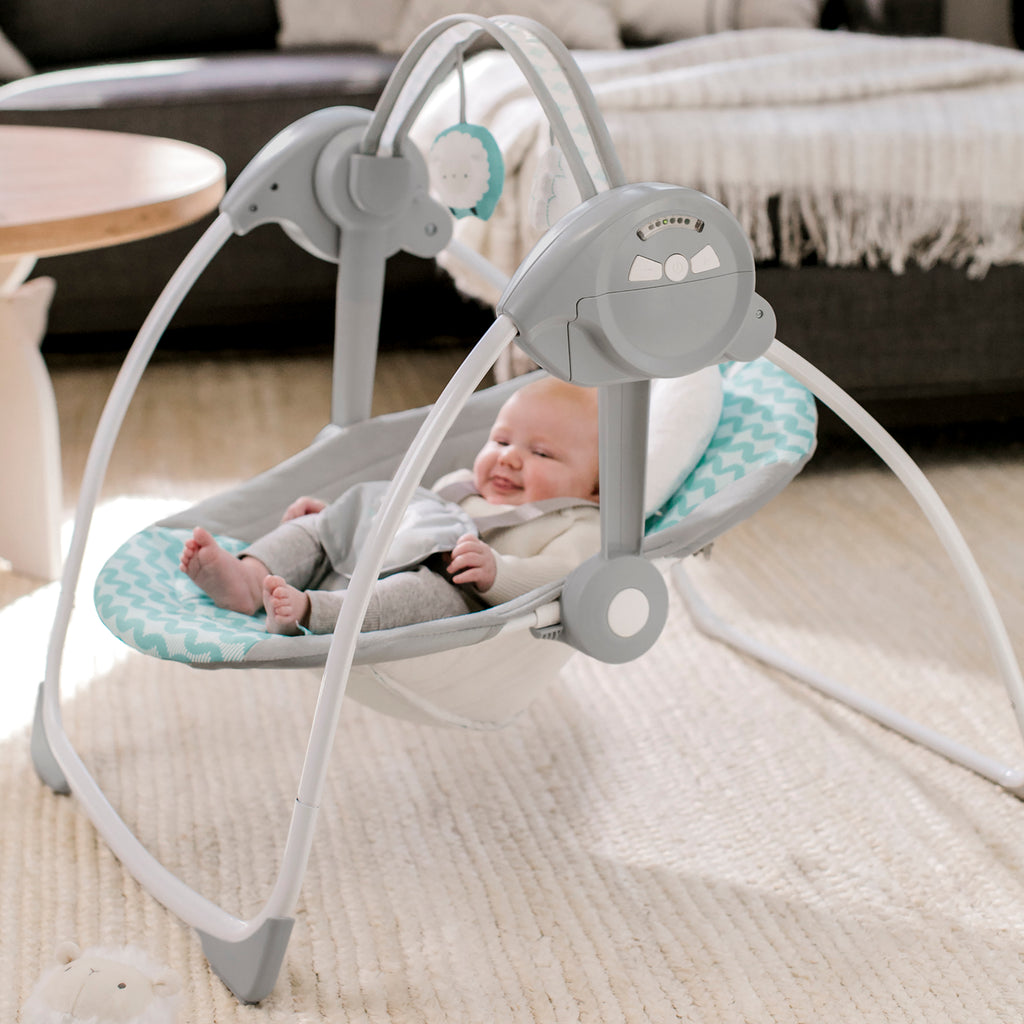Ingenuity Comfort 2 Go Compact Portable Baby Swing With Music - Flora :  Target