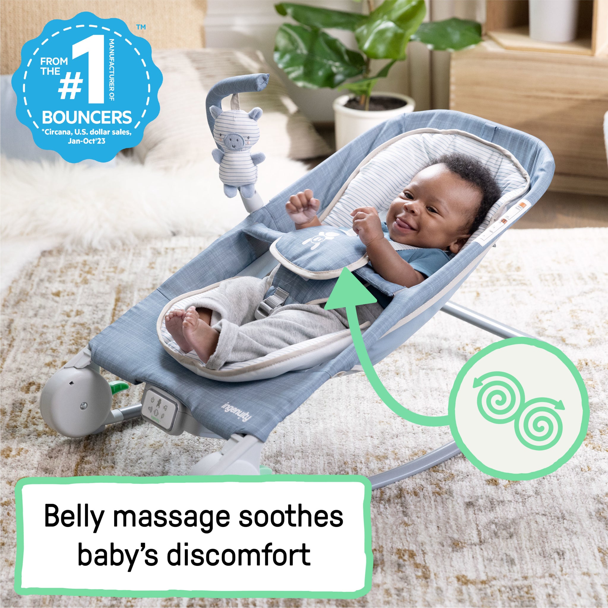 Belly down baby rocker online