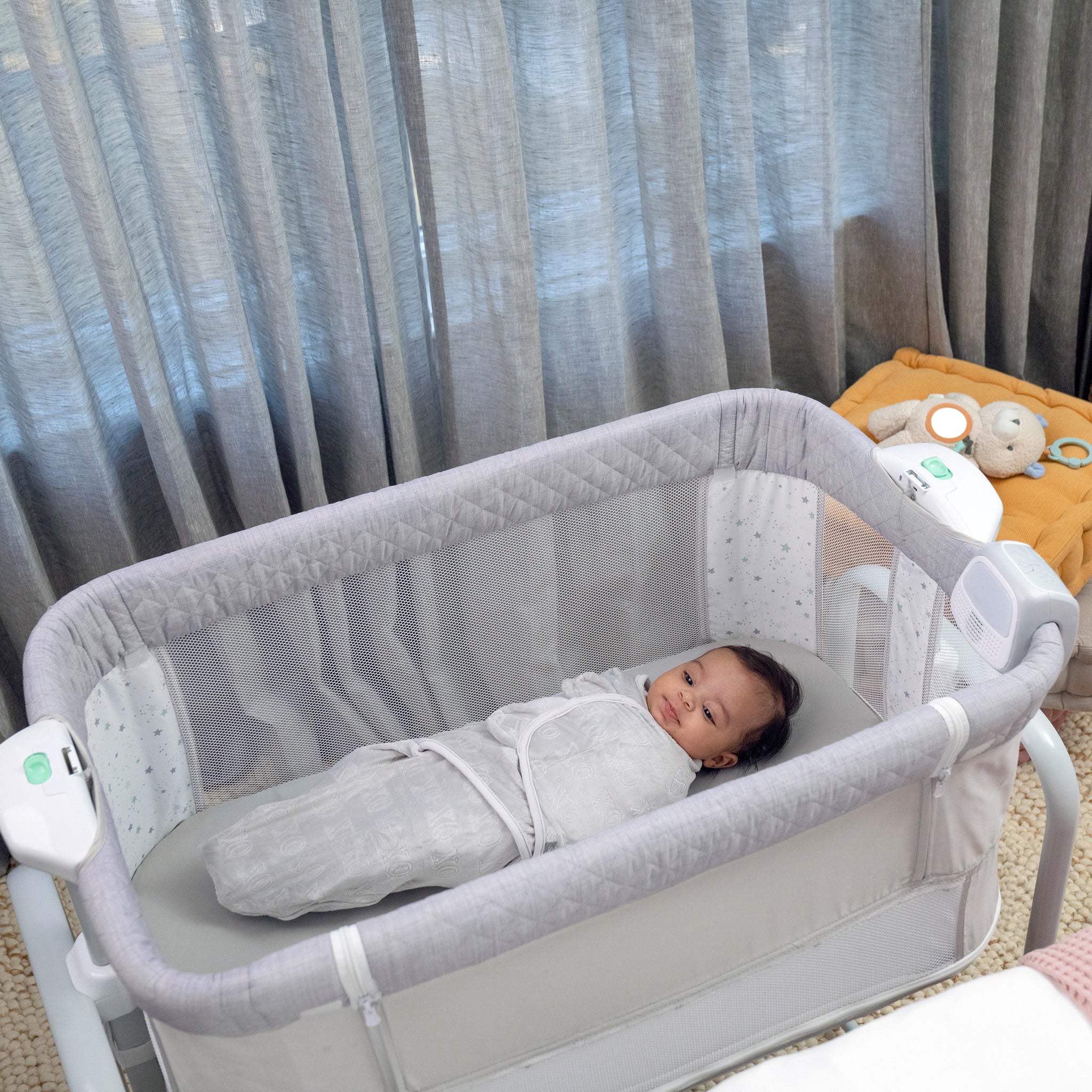 Grey baby bassinet online