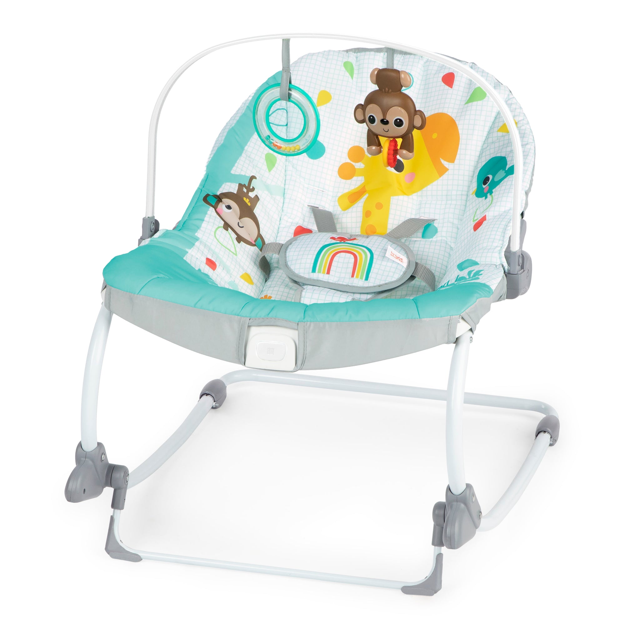 Bright Starts Wild Vibes Infant to Toddler Rocker with Vibrations