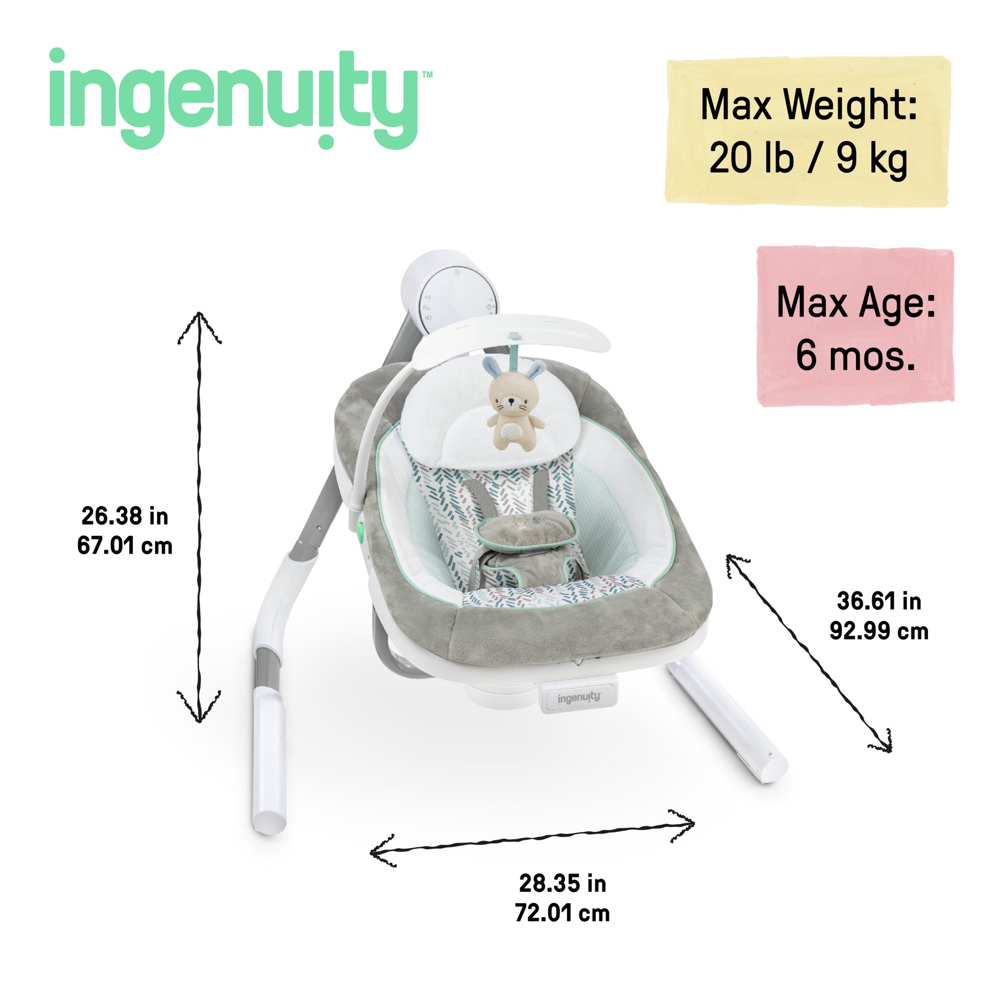 Ingenuity swing shops battery type